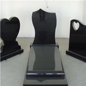 Black Marble Monument Tombstone