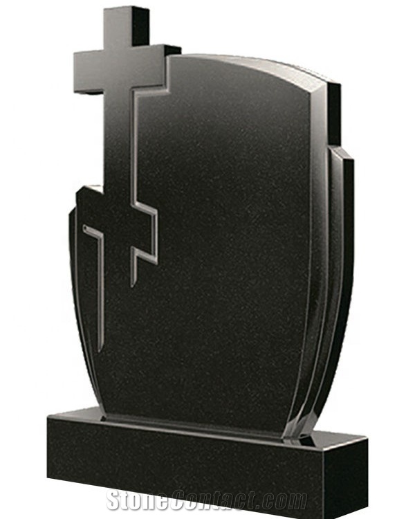 Black Marble Monument Tombstone