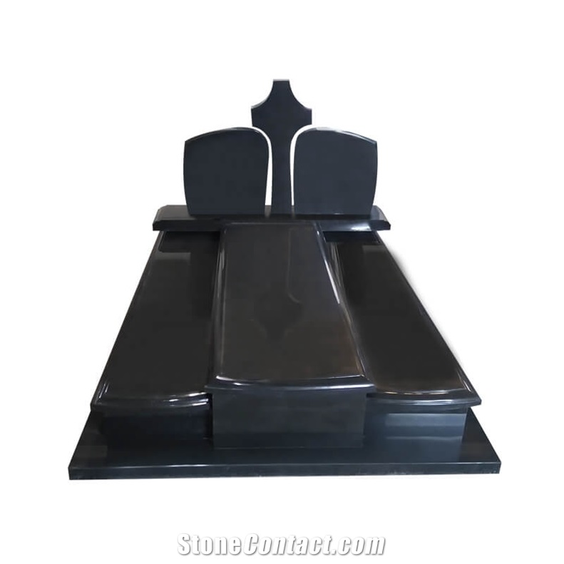 Black Marble Monument Tombstone