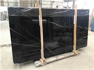 Black Marquina Marble Versailes Pattern