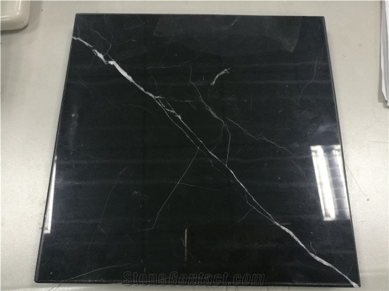 Black Marquina Marble Versailes Pattern