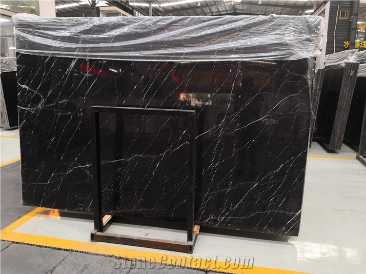 Black Marquina Marble Versailes Pattern