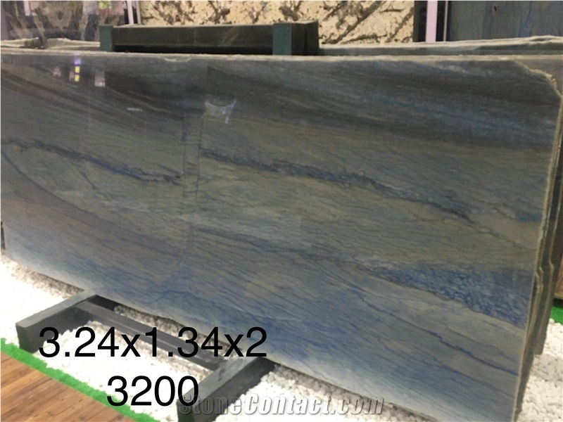 Blue Azul Macaubas Quartzite Slabs and Tiles