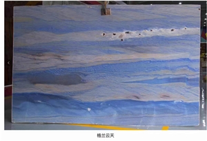 Blue Azul Macaubas Quartzite Slabs for Background