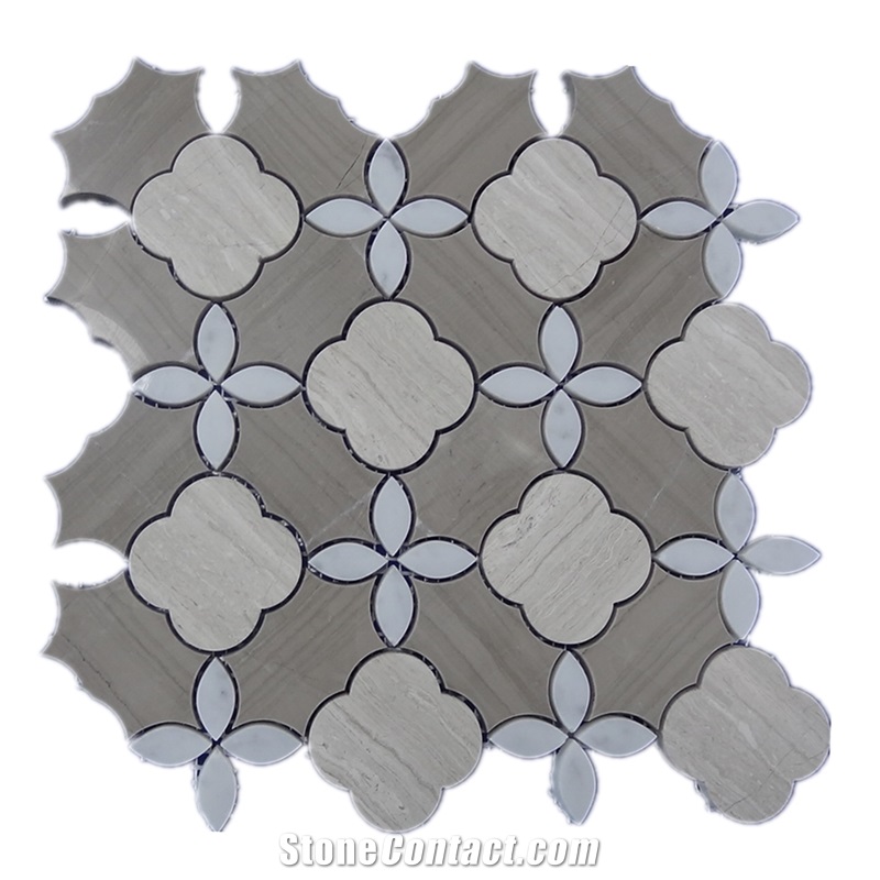 China Supply Italian Carrara Marble Wall Mosaic