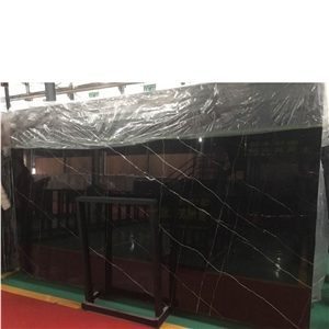 Chinese Marquina Marble Ashlar Pattern