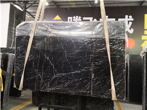 Chinese Marquina Marble Ashlar Pattern