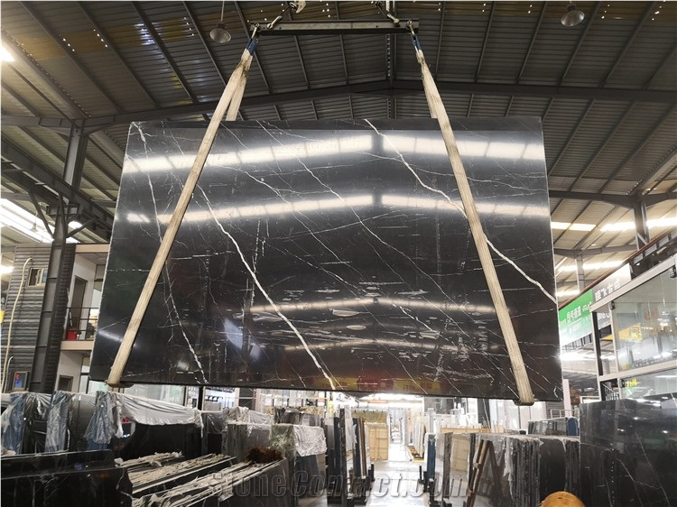 Chinese Marquina Marble Ashlar Pattern