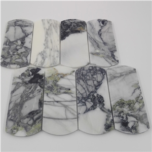 Cold Emerald Jade Ice Green Marble Stone Mosaic