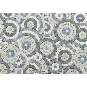 Colorful Regular Natural Stone Slate Mosaic