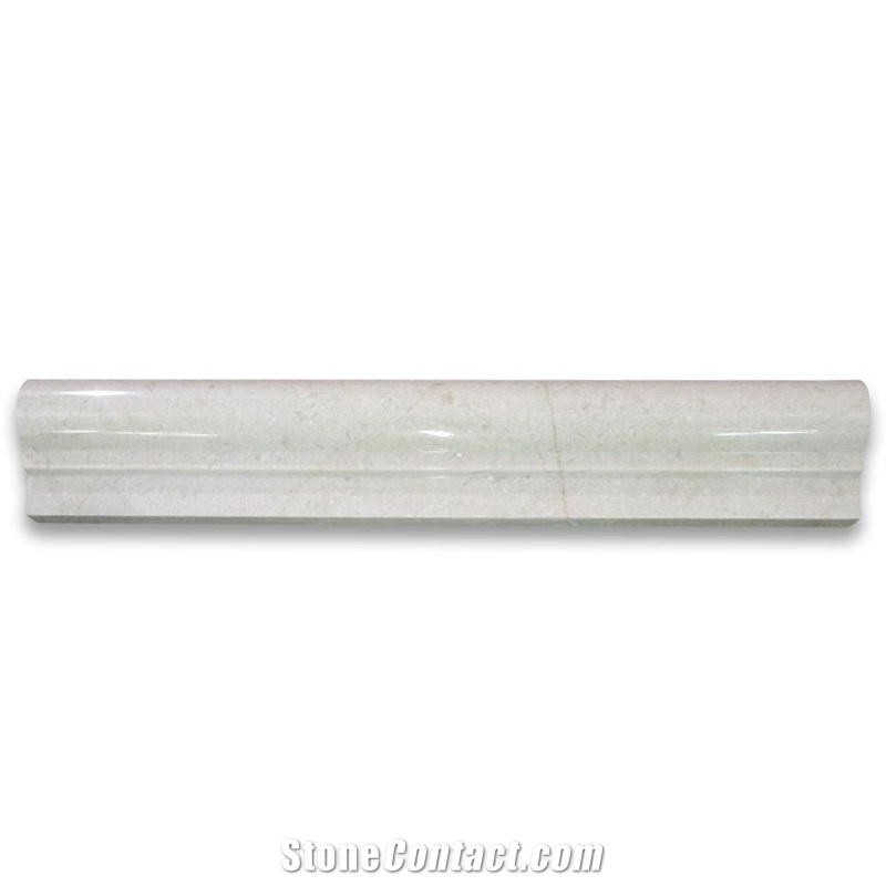 Crema Marfil 2x12 Chair Rail Trim Molding Polished