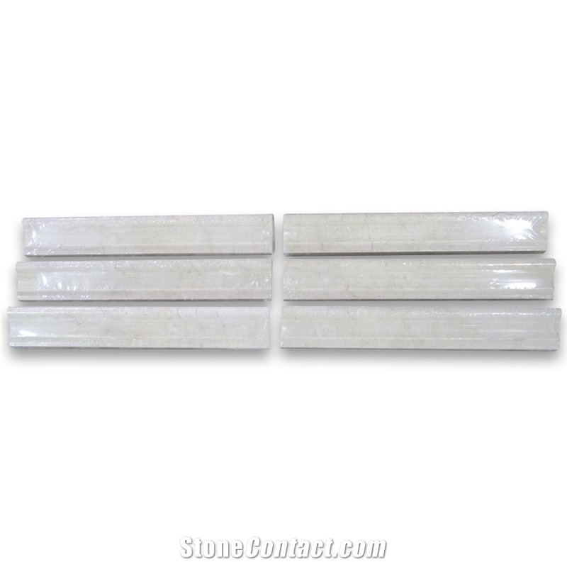 Crema Marfil 2x12 Chair Rail Trim Molding Polished
