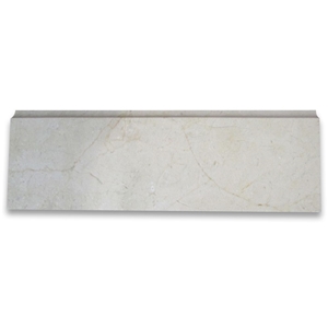 Crema Marfil 4x12 Baseboard Molding Polished Crema Marfil 4x12 Baseboard Molding Polished