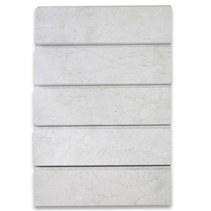 Crema Marfil 4x12 Baseboard Molding Polished