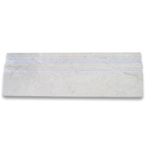Crema Marfil 4x12 Baseboard Molding Polished