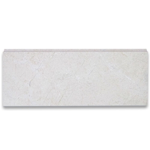 Crema Marfil 4x12 Baseboard Molding Polished