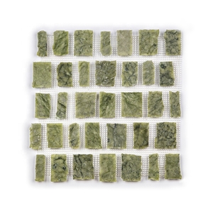 Dandong Green Hand Break Irregular Marble Mosaic