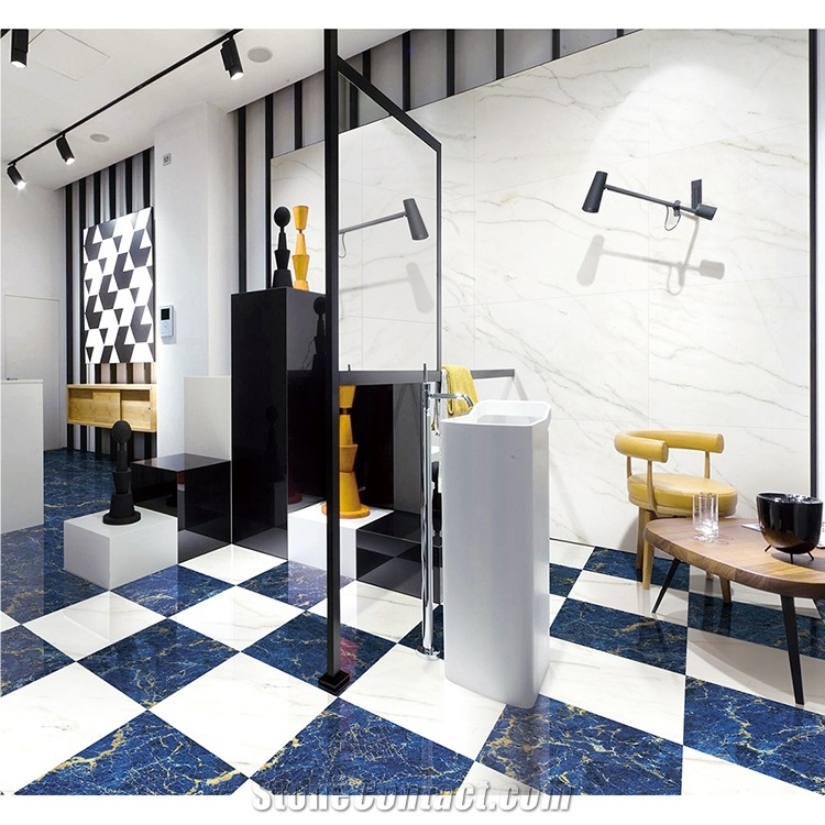 Diamond Blue Artificial Marble 900x1200mm Tile