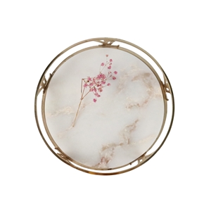 Factory Direct Round Marble Tray Decorations