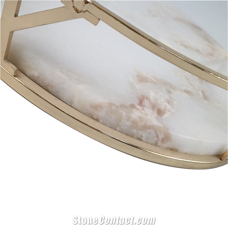 Factory Direct Round Marble Tray Decorations