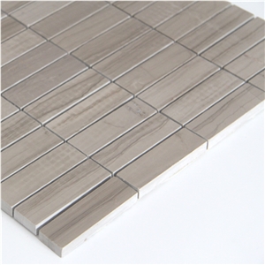 Gray Marble Mosaic Brick Look Mosaic Wall Tile