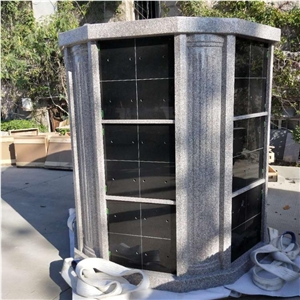 Grey Granite 72 Niches Hexagonal Columnbarium