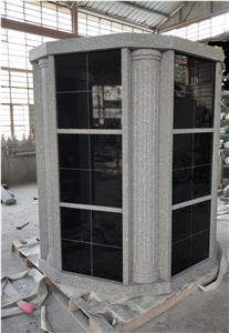 Hexagonal Granite Crematery Columnbarium 72 Niche