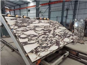 Italy Calacatta Violet Purple Luxury Stone Slabs
