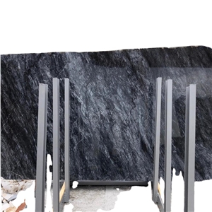 Italy Dark Blue Net Vein Marble Slab Wall Tiles