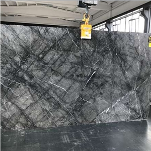 Italy Grigio Adriatico Grey Marble Kithchen Design