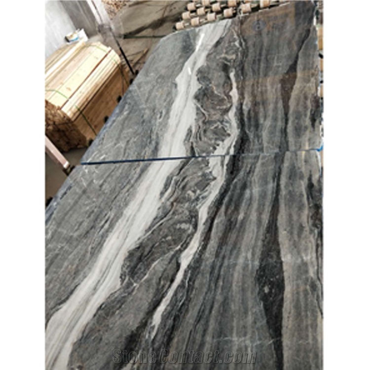 Luxury Grey Marble Balustrade Staircase Rails