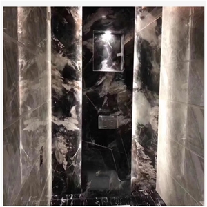 Luxury Phantom Black Marble Table Desk Tops