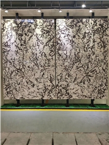 Luxury White and Black Butterfly Stone Slabs