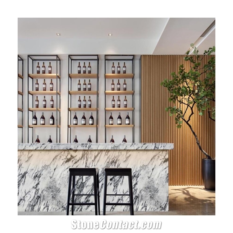 Mugla White New York Carrara with Grey Vains