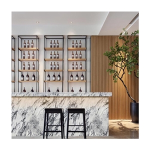 Mugla White New York Carrara with Grey Vains