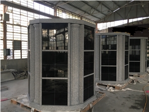 Niches Hexagonal Granite Cremation Columnbarium