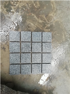 North G603 Granite Cobble Pavers Square Flamed