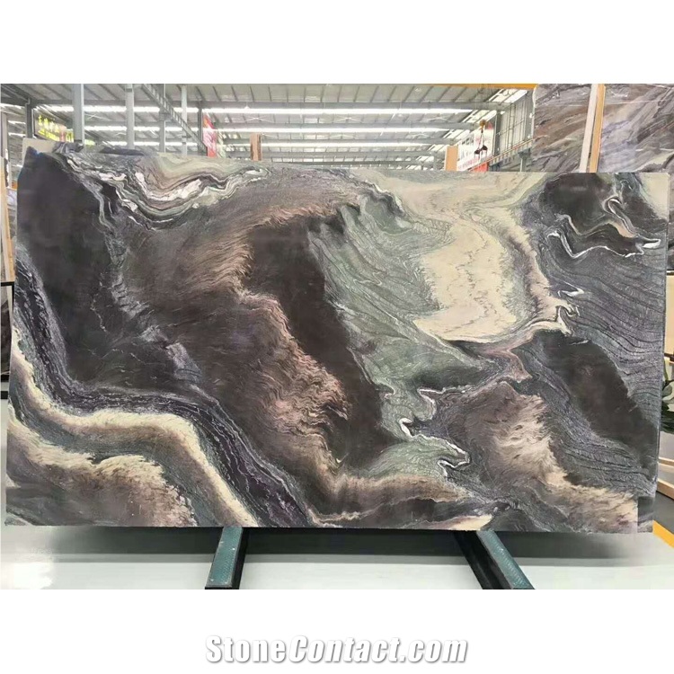 Polished Cipollino Ondulato Red Marble Slabs
