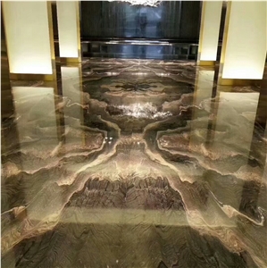 Polished Cipollino Ondulato Red Marble Slabs