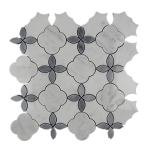 Polished Grey Marble Mosaic Pattern for Kitchen