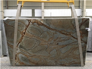 Polished Roman Blue Natural Quartzite Big Slabs