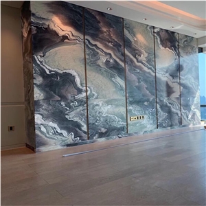 Polished Violet Butterfly Marble Tiles