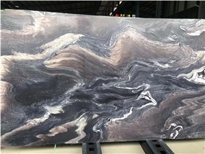 Polished Violet Butterfly Marble Tiles