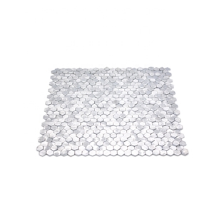 Pure Silver Metal Up&Down Mosaic Tiles