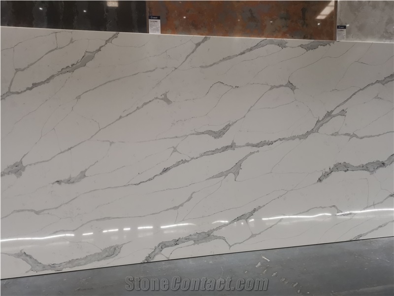 Top Technistone Calacatta Quartz Slab Delivery