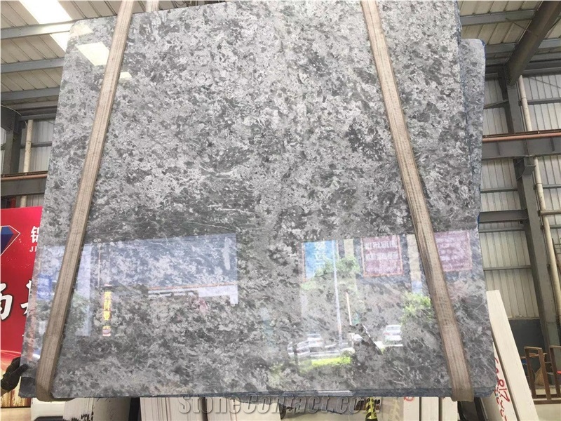 Turkey Silverado Silver Grey Marble Slabs