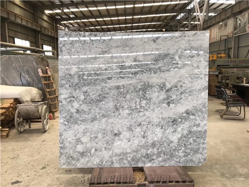 Turkey Silverado Silver Grey Marble Slabs