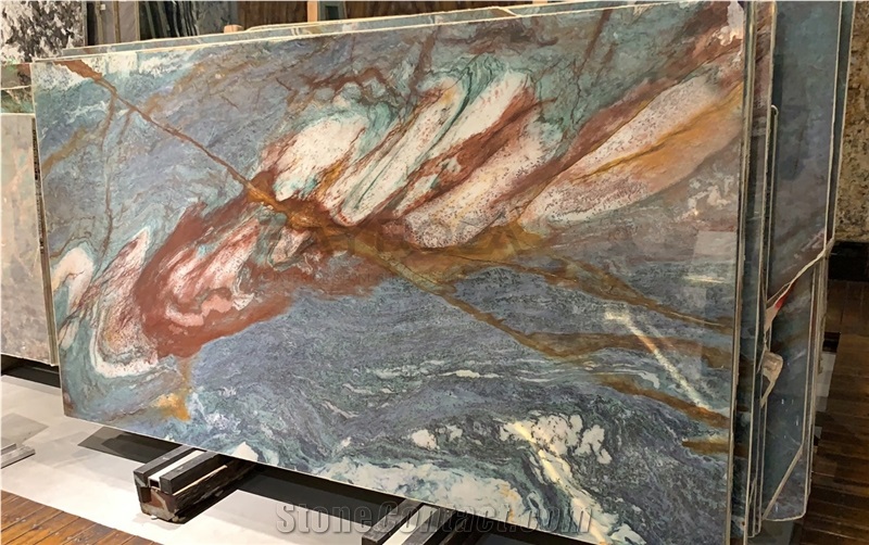 Blue Louise Quartzite Slabs for Walling
