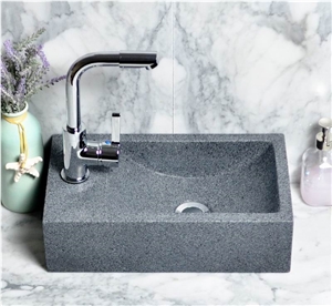 G654 Dark Grey Granite Vessel Sinks Wash Basins