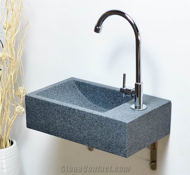 G654 Dark Grey Granite Vessel Sinks Wash Basins